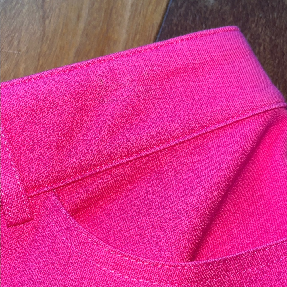 Size 12 St. John Sport By Marie Gray Hot Pink Pants - Picture 3 of 6